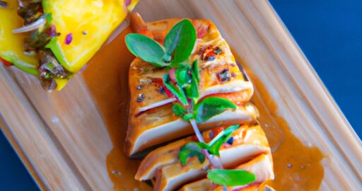 Kuře na grilu s ananasem