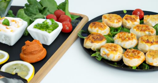 Kuřecí kofta s hummusem.