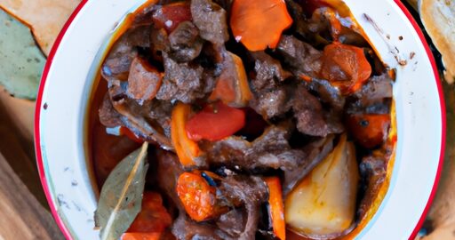 Boeuf Bourguignon s houbami a cibulí