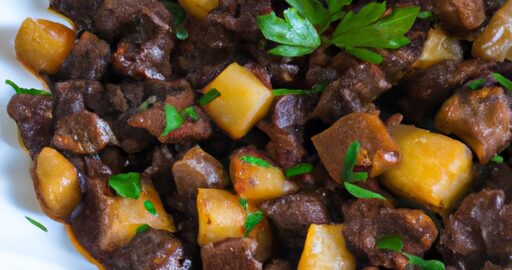 Hovězí Bourguignon s hranolky