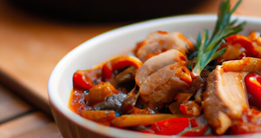 Kuřecí cacciatore s rajčaty a bylinkami