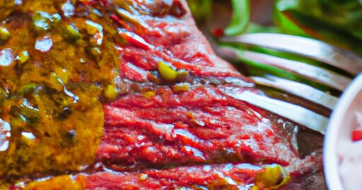 Argentinské grilované steak s chimichurri