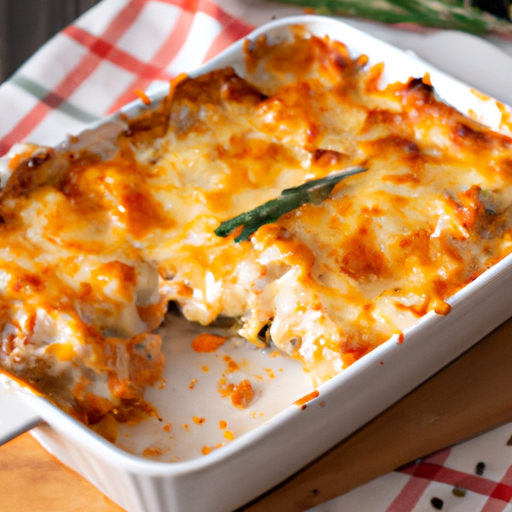 Kuře s hranolkami au gratin