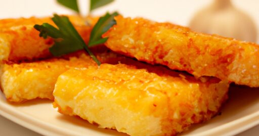 Hranolky s cheddarovou omáčkou.