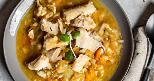 Rajčatová kari polévka s masem.