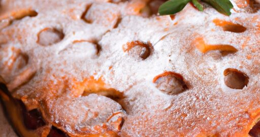 Pečený špekový koláč.