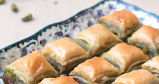 Baklava s mandlemi a medem