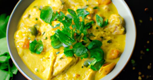 Kuřecí curry s bambusovými výhonky.