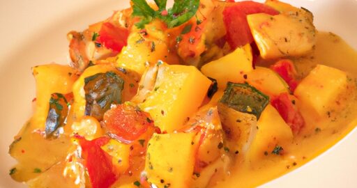 Kuřecí korma s jablky