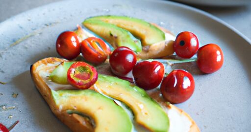 Avokádový toast s cherry rajčátky