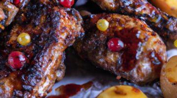 BBQ kuřecí křidélka s kukuřicí