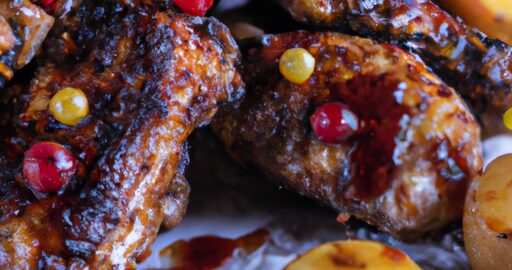 BBQ kuřecí křidélka s kukuřicí