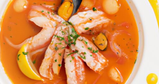 Bouillabaisse polévka s rybou.