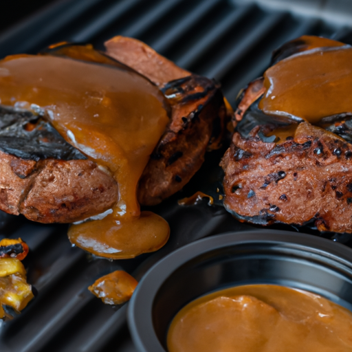 Losos na grillu s BBQ omáčkou