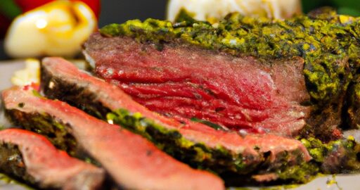 Biftek s chimichurri omáčkou.