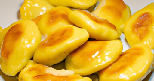 Knedlíky se smaženým špenátem.