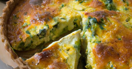 Brokolicový quiche s listovým těstem