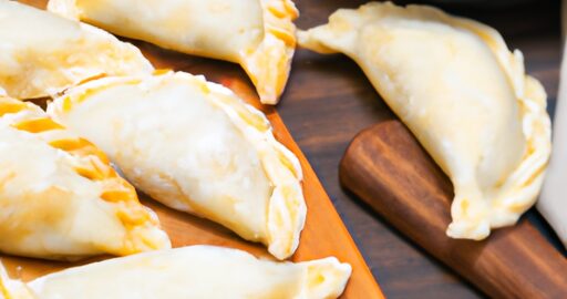 Smažené empanady s masovou nádivkou.