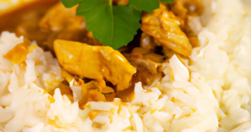 Kuřecí korma s mangem.