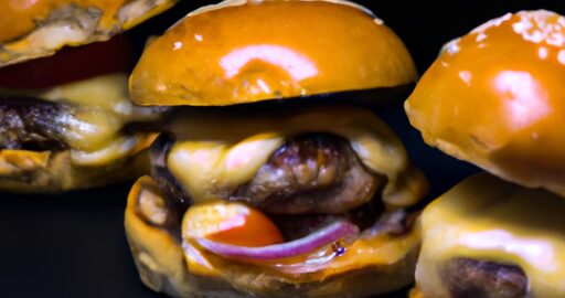 Hamburger s hranolkami a omáčkou