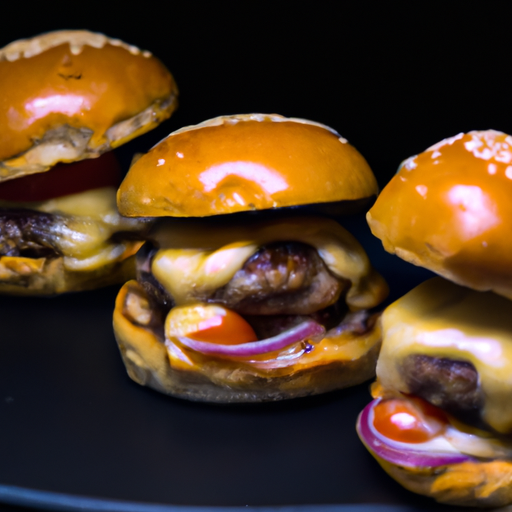 Hamburger s hranolkami a omáčkou