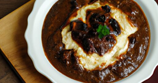 Hovězí Bourguignon s pudinkem.