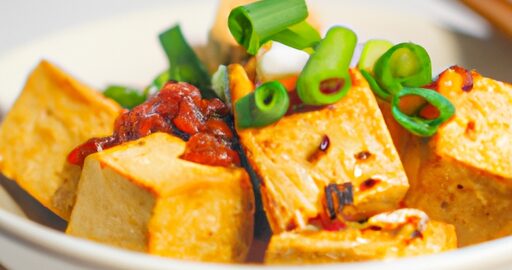 Kořeněný tofu s čínským zelím