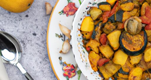 Ratatouille s pečenými rajčaty