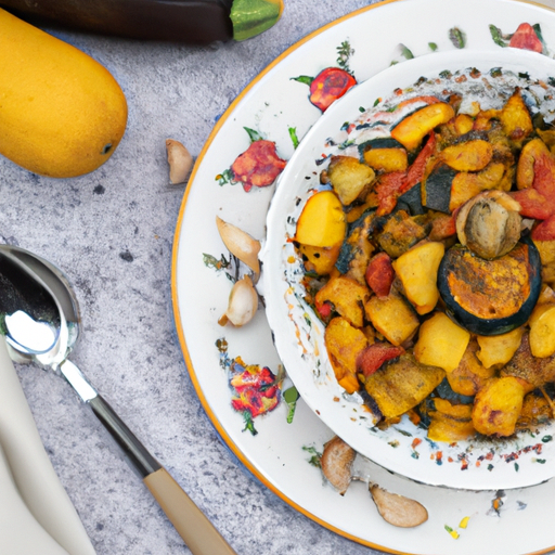 Ratatouille s pečenými rajčaty