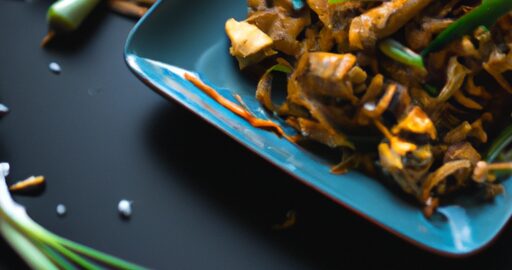 Kuřecí pad thai stir fry