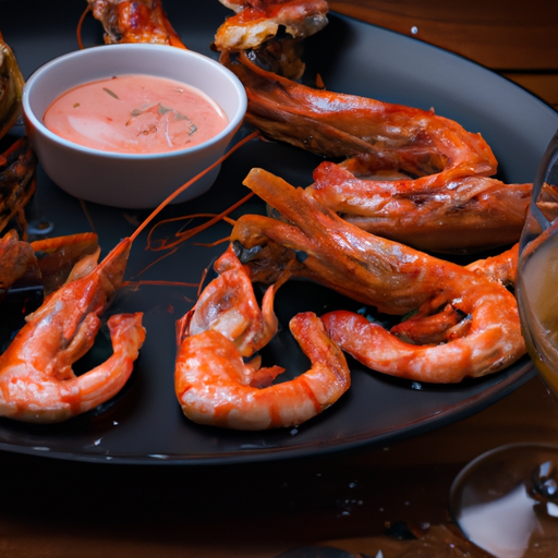 Krevety v česnekové omáčce