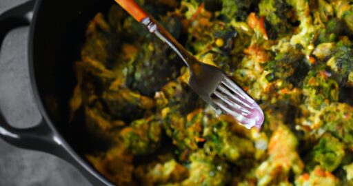 Brokolicový zapečený květák s koprem