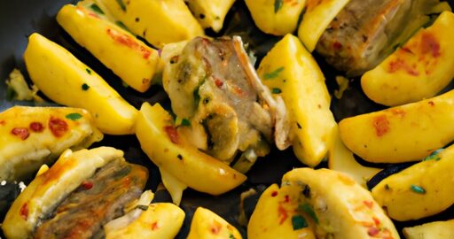 Telecí oběd s houskovým knedlíkem.