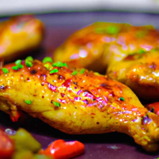 Kuřecí smaženice s omáčkou barbecue