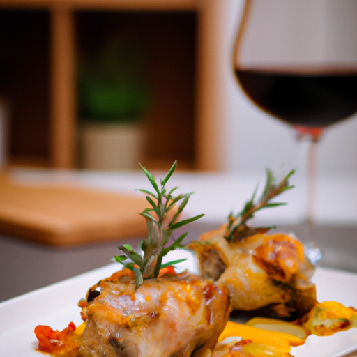 Kuře na vinegre de vin.