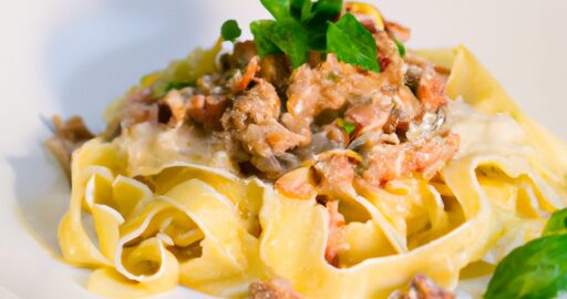 Italské těstoviny s pestem.