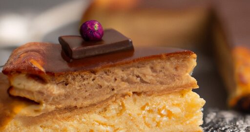 Jablečný koláč s vanilkovou polevou.