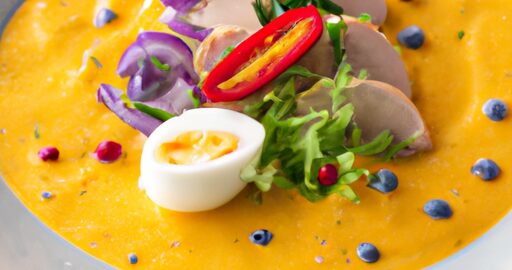 Jehněčí kari s cizrnou a bramborem.