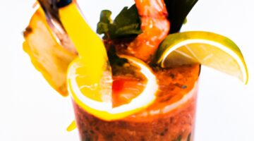 Brazilský koktejl s krevetami