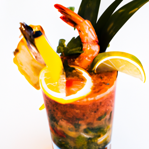 Brazilský koktejl s krevetami