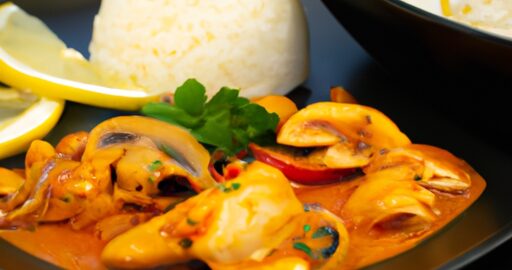 Rybí kari s paprikou a kokosem.