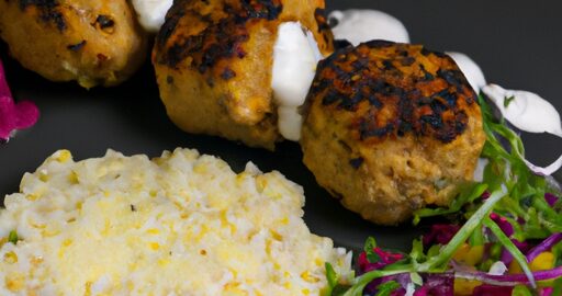 Kořeněné kuřecí kofta s jogurtem