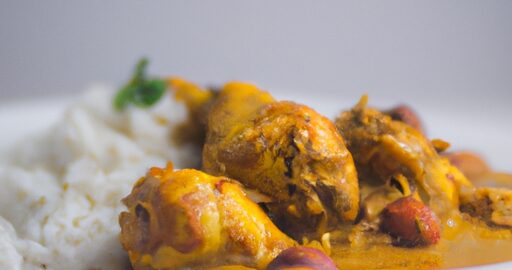 Rajský kuřecí curry s rýží