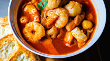 Bouillabaisse s česnekovým toustem