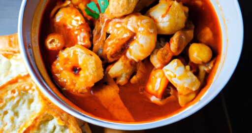 Bouillabaisse s česnekovým toustem