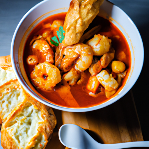 Bouillabaisse s česnekovým toustem