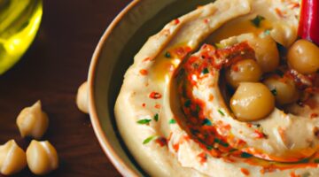 Hummus s pečeným paprikou a cizrnou