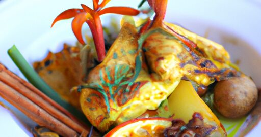 Kuře s mandlemi a šafránem