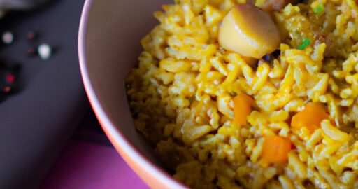 Plněná liliová třásně s rýží.