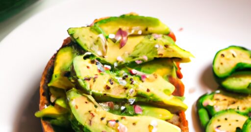 Rajčatový chléb s avokádem